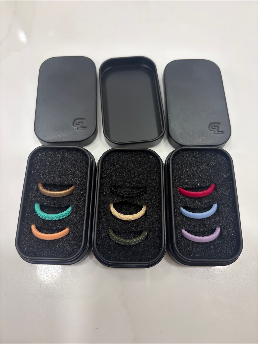 Lot of 9 Groove Life Stackable Women's Rings, Sz 7